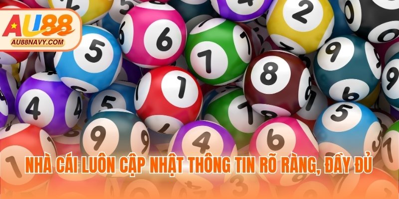 Nhà cái luôn cập nhật thông tin rõ ràng, đầy đủ